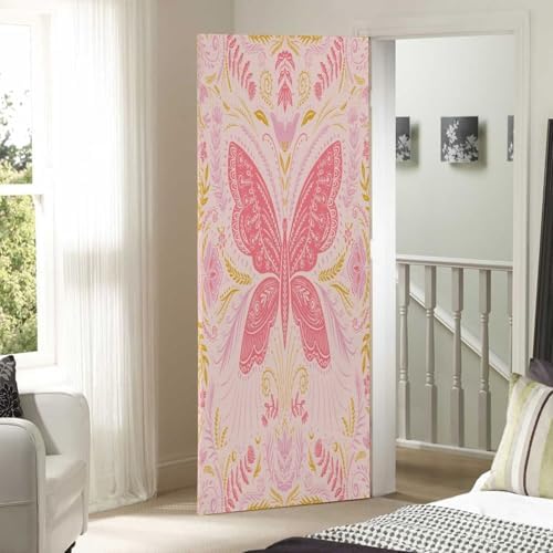 Susiyo Art Floral Butterfly Halloween Door Cover