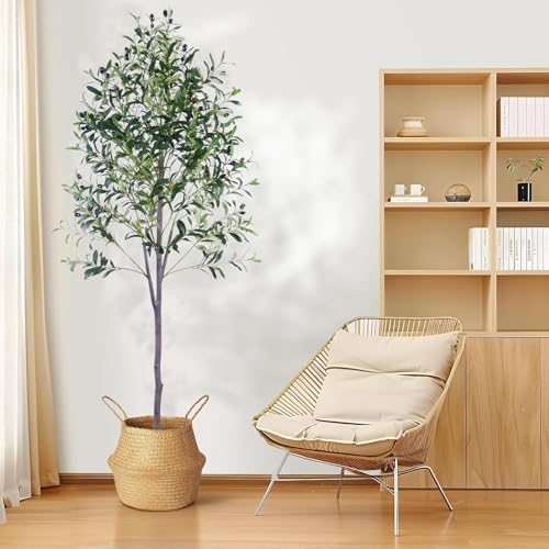 YJH 6ft Artificial Olive Tree with Realistic Fruit