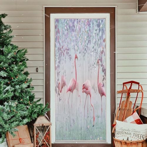Susiyo Flamingos Garden Halloween Door Cover