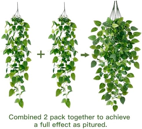 Sggvecsy 4 Pc Artificial Hanging Ivy Plants No Baskets