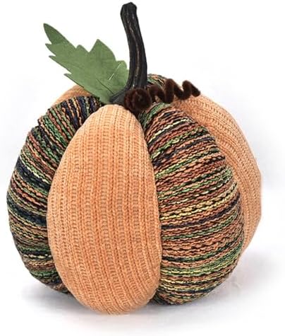 Handmade Crochet Pumpkin 7 Inch Fall Decor