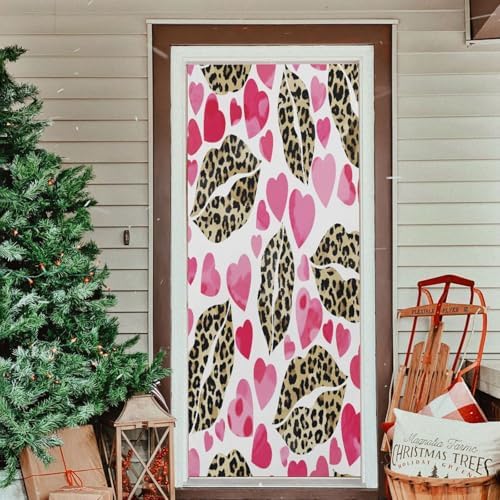 Susiyo Leopard Design Halloween Door Cover 32x79 in