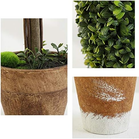 SUNESA Fake Plants Mini Artificial Topiary Shrub in Ceramic Pot