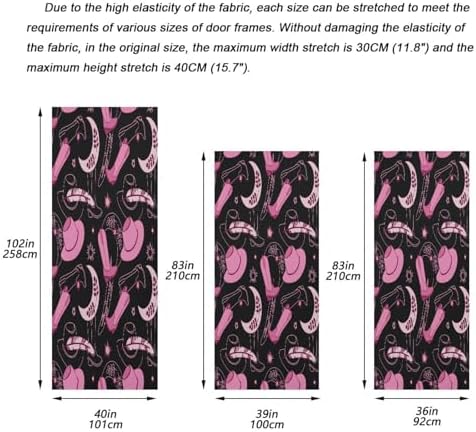 Susiyo Retro Halloween Door Cover 32x79 in