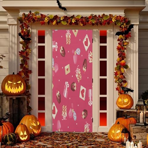 Susiyo Red Lips Bows Door Cover 36x98in
