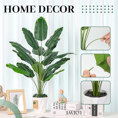 Der Rose 28 Inch Artificial Banana Tree with Pot