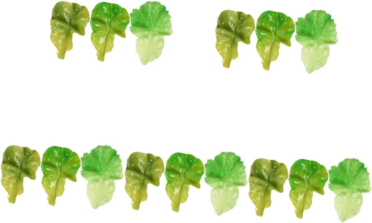ARTIBETTER Realistic Artificial Lettuce Leaf Decor Set