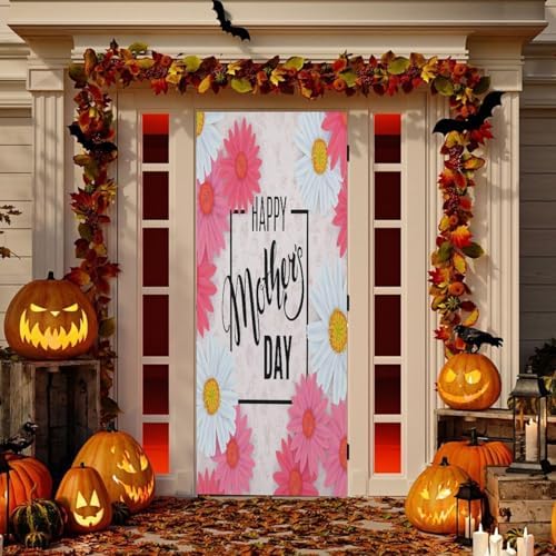 Susiyo Stretch Flowers Door Cover for Mothers Day