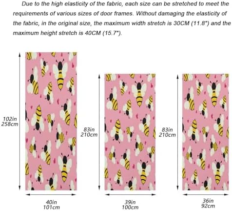Susiyo Tiny Bee Halloween Door Cover Stretch Fabric 32x79 in