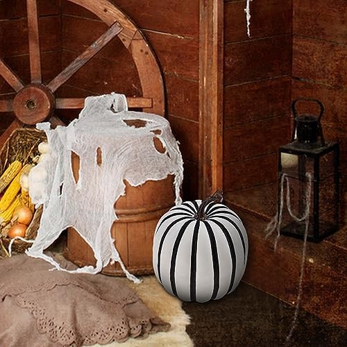 Kepfire 7 Inch Extra Large Artificial Foam Pumpkin White
