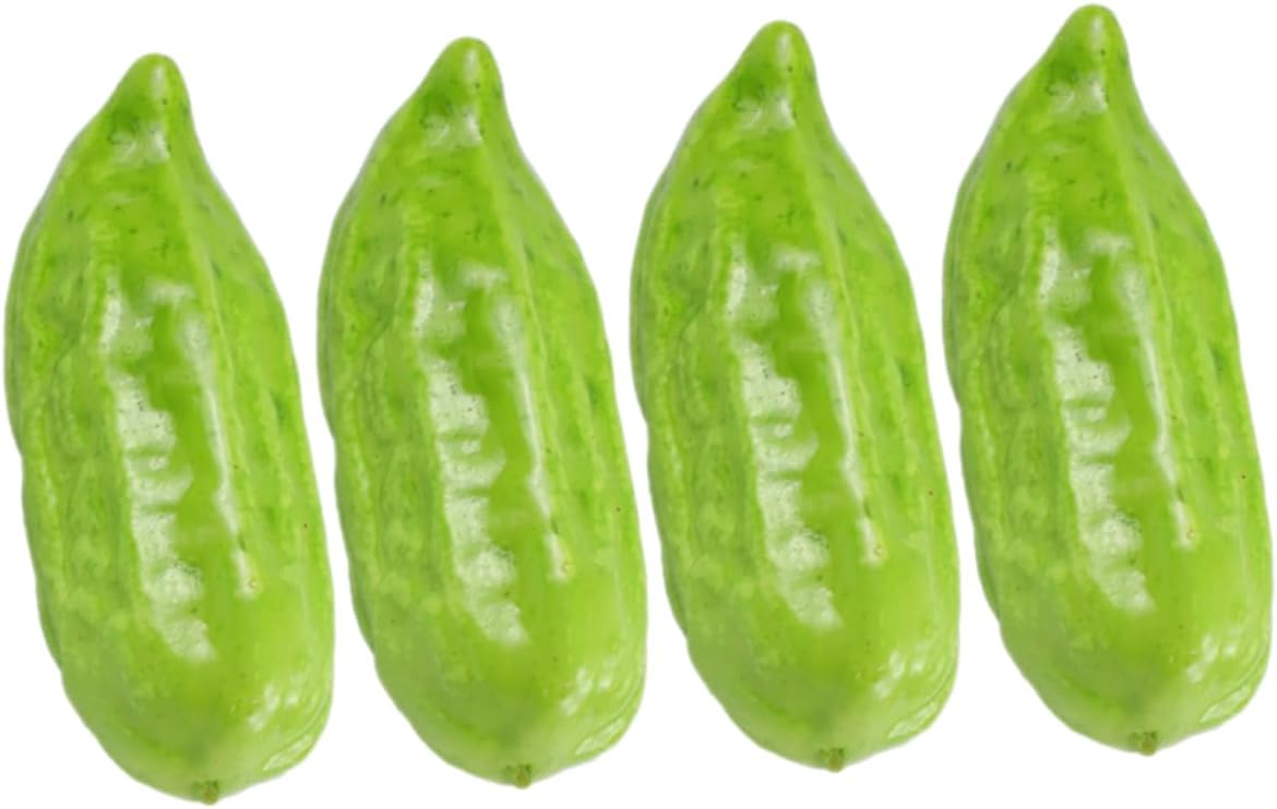PRETYZOOM 4pcs Foam Bitter Melon Artificial Vegetable Props