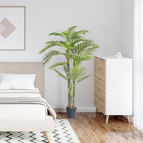 VEVOR 65 FT Artificial Golden Cane Palm Tree