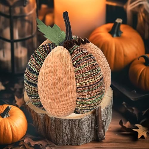 Handmade Crochet Pumpkin 7 Inch Fall Decor