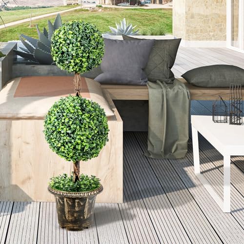 Safeplus 3ft Artificial Boxwood Topiary Tree