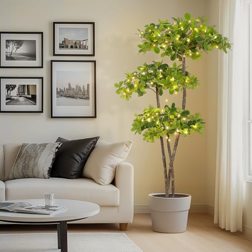 GarveeHome Artificial Black Olive Tree with LED Lights