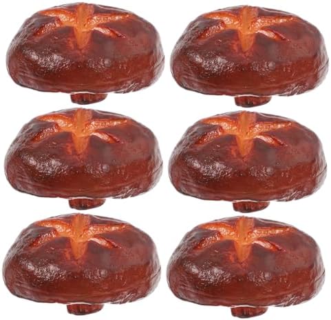 Magiclulu 6pcs Luminous Mushroom Outdoor Decor PVC Fake Vegetables