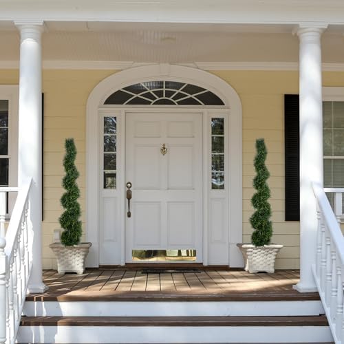 5FT Spiral Artificial Topiary Trees Set of 2