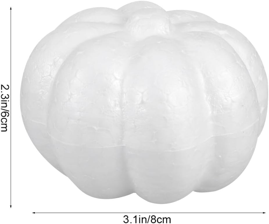 5pcs Rustic Artificial Foam Pumpkins for Halloween Fall Decor