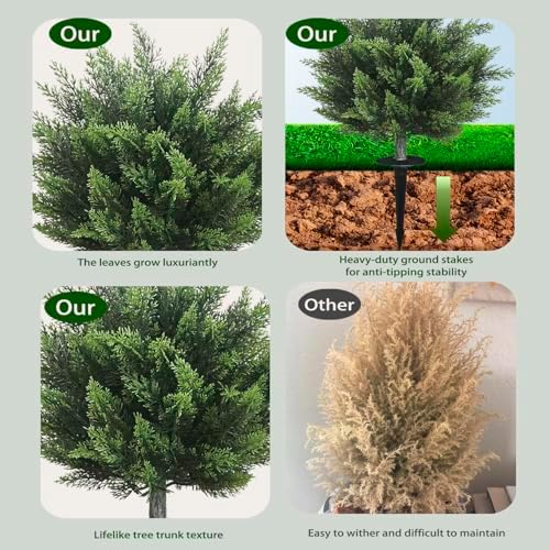 Rs Ceder Artificial Cedar Tree 28 Inch 2 Pack