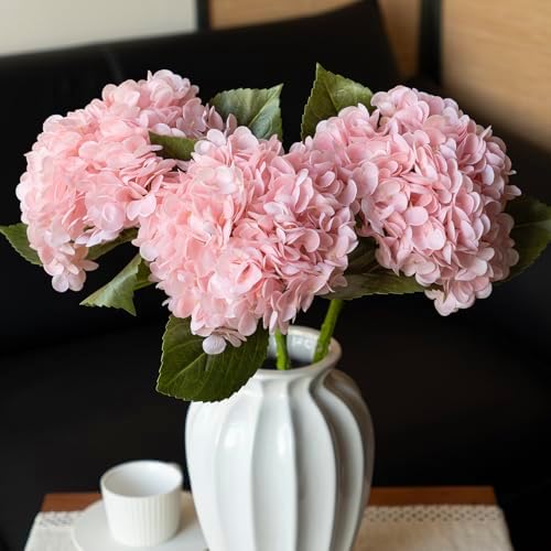 3PCS 22 Inch Realistic Artificial Hydrangea Flowers