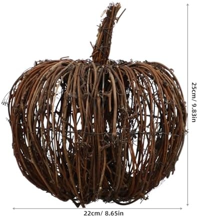 Cabilock Wicker Rattan Pumpkin Halloween Decor