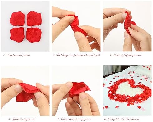 1000 Piece Artificial Rose Petals for Romantic Events