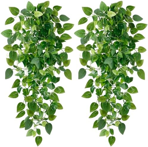 Sggvecsy 4 Pc Artificial Hanging Ivy Plants No Baskets
