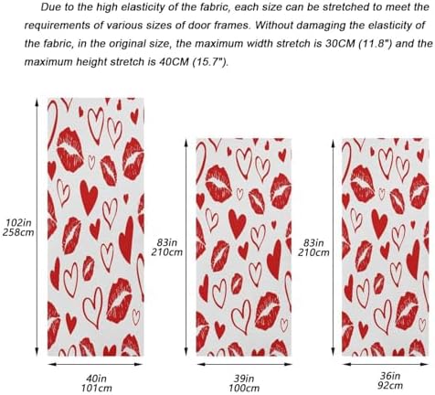 Susiyo Red Lips Kiss Halloween Door Cover