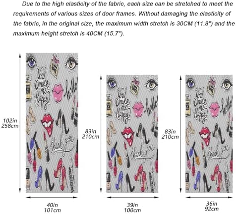 Susiyo Halloween Door Cover with Stretch Fabric