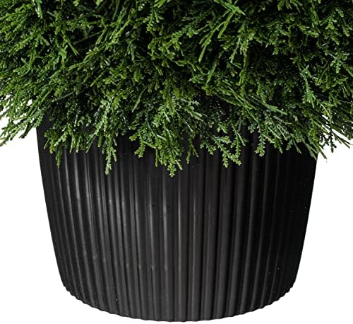 Vickerman 20 Inch Artificial Silk Cedar Topiary Ball