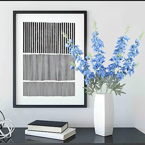 FERIAL Blue Silk Larkspur Artificial Flowers 4pcs