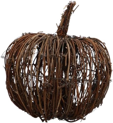 Handmade Wicker Rattan Pumpkin Halloween Decor