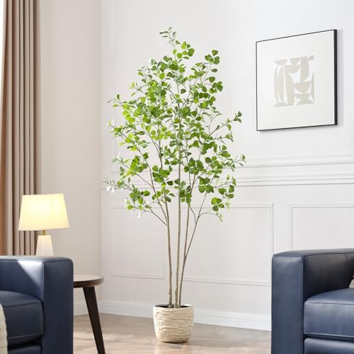 Keeplush 6ft Artificial Ficus Tree with Heart-Shaped Leaves