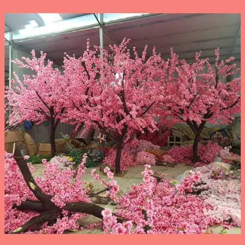 QIUPAI Artificial Cherry Blossom Tree 12x08m Wedding Decor