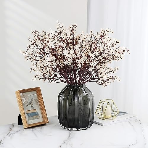 JAKY-Global Artificial Babys Breath Flowers 6 Bundle Beige