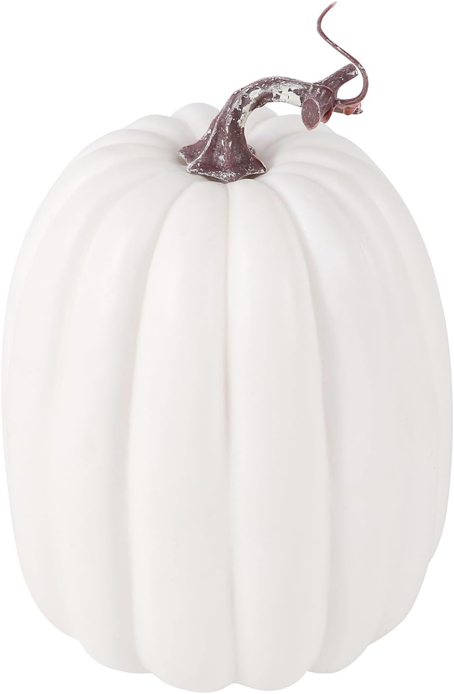 8 Inch Artificial White Pumpkin for Fall Decor