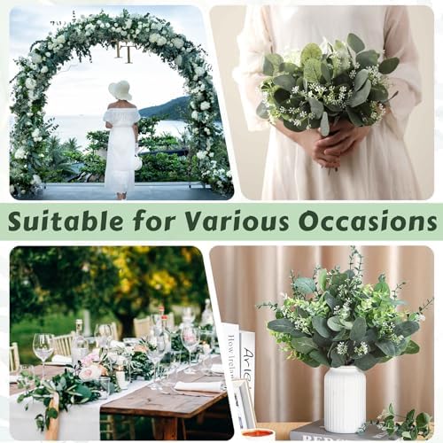 4 Kinds Mixed Eucalyptus Stems 30PCS for Wedding Decor