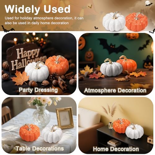 79 Inch Ceramic Artificial Pumpkin Decor for Halloween