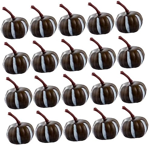 20pcs Artificial Mini Pumpkins Halloween Decoration