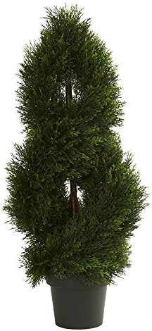 Nearly Natural Double Pond Cypress Spiral Artificial Topiary Tree