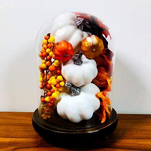 Artificial White Pumpkins 12 Pcs Assorted Sizes