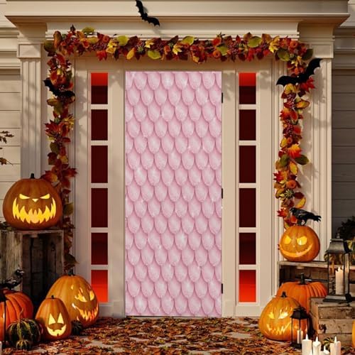 Susiyo Pink Gold Mermaid Door Cover 35x79 Inch