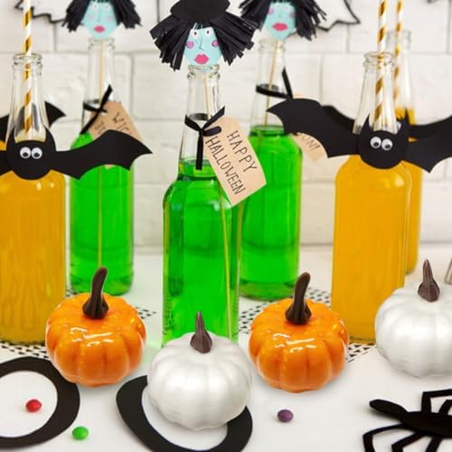 12PCS Artificial Pumpkins for Halloween Decor