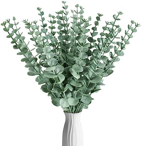 Sukh 24pcs Artificial Eucalyptus Stems for Decor