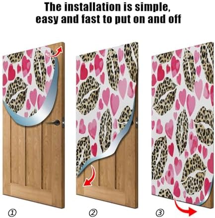 Susiyo Leopard Design Halloween Door Cover 32x79 in