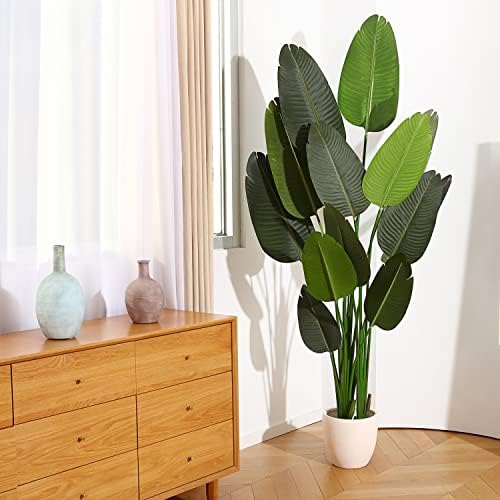 Fopamtri 6 Ft Artificial Bird of Paradise Tree with 13 Trunks