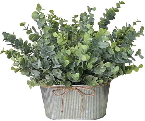 Hopeme Artificial Eucalyptus Leaves Table Centerpiece