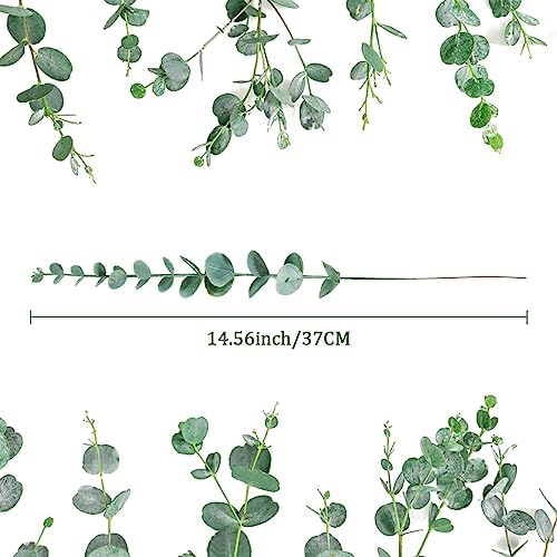 Sukh 24pcs Artificial Eucalyptus Stems for Decor