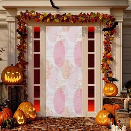Susiyo Modern Abstract Halloween Door Cover 32x79 in
