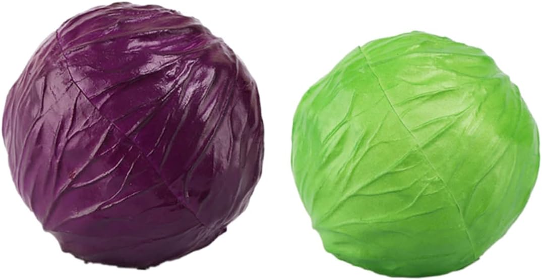 Ciieeo 2pcs Lifelike Artificial Cabbage Plant for Home Decoration